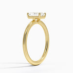 Gwen Perfect Fit Solitaire Ring Yellow Gold 18k Radiant Engagement Ring