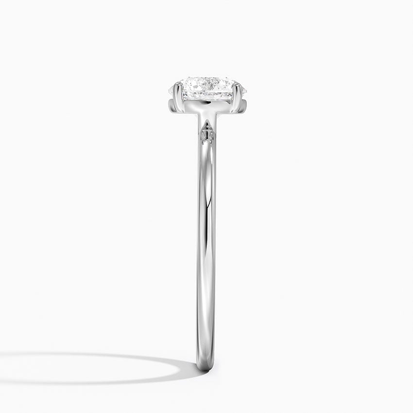 Gwen Perfect Fit Solitaire Ring Platinum Round Engagement Ring