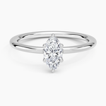 Gwen Perfect Fit Solitaire Ring Platinum Marquise Engagement Ring