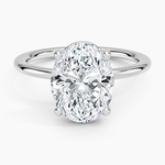 Gwen Perfect Fit Solitaire Ring Platinum Oval Engagement Ring