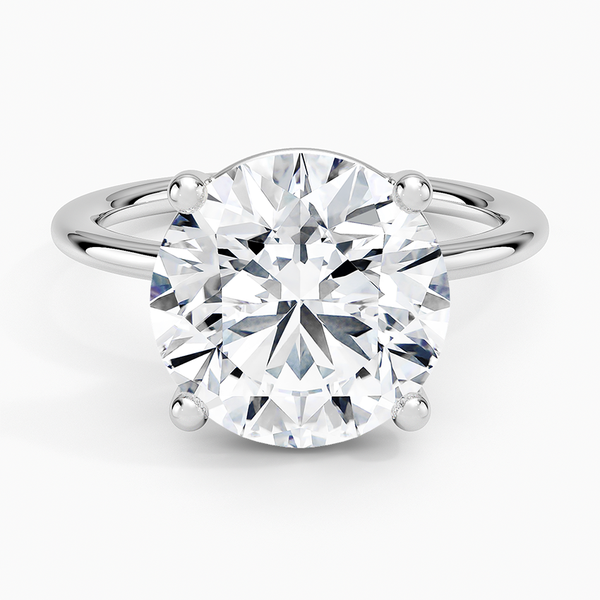 Gwen Perfect Fit Solitaire Ring Platinum Round Engagement Ring