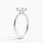 Gwen Perfect Fit Hidden Halo Diamond Ring Platinum Asscher Engagement Ring