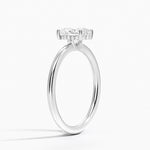 Gwen Perfect Fit Hidden Halo Diamond Ring Platinum Oval Engagement Ring