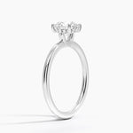 Gwen Perfect Fit Hidden Halo Diamond Ring Platinum Round Engagement Ring