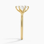 Delilah Twist Solitaire Ring Yellow Gold 18k Pear Engagement Ring