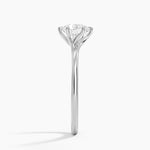 Delilah Twist Solitaire Ring Platinum Round Engagement Ring