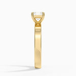Peyton 3mm Solitaire Ring Yellow Gold 18k Asscher Engagement Ring