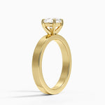 Peyton 3mm Solitaire Ring Yellow Gold 18k Cushion Engagement Ring