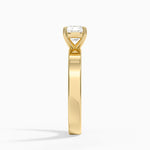 Peyton 3mm Solitaire Ring Yellow Gold 18k Cushion Engagement Ring