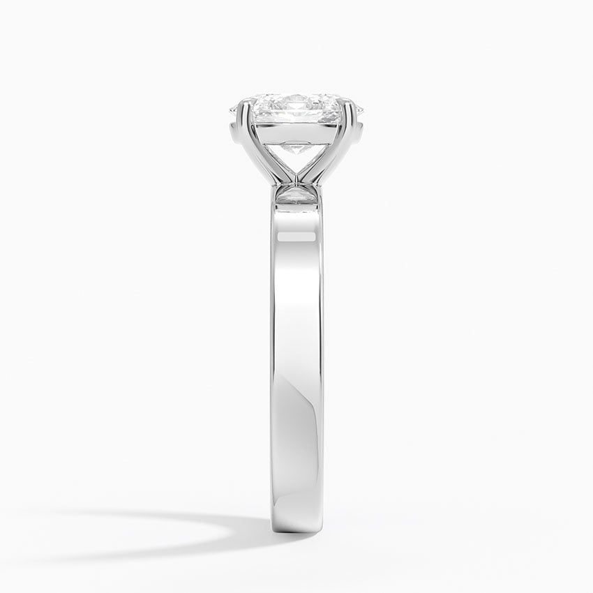 Peyton 3mm Solitaire Ring Platinum Oval Engagement Ring