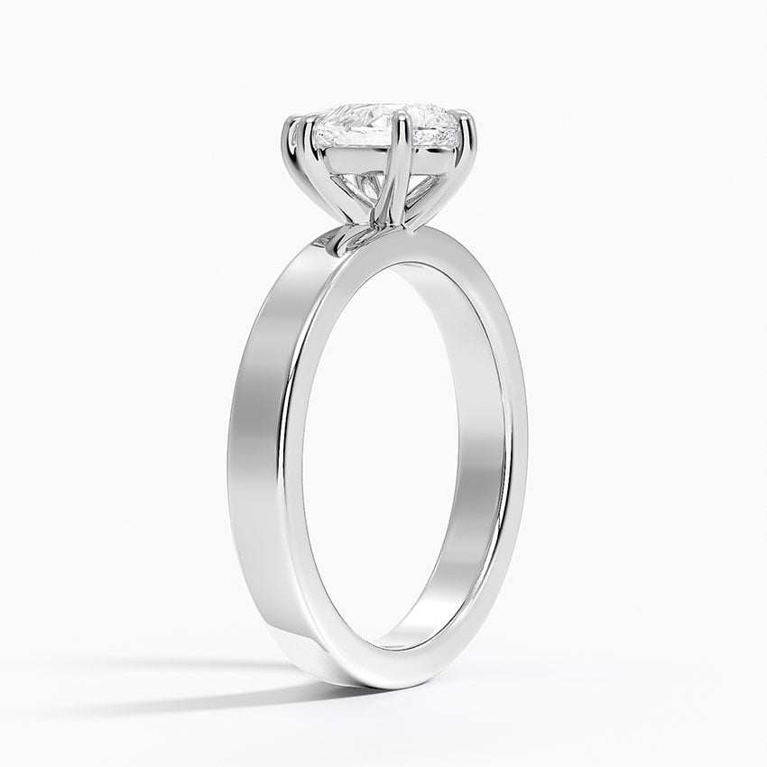 Peyton 3mm Solitaire Ring Platinum Pear Engagement Ring