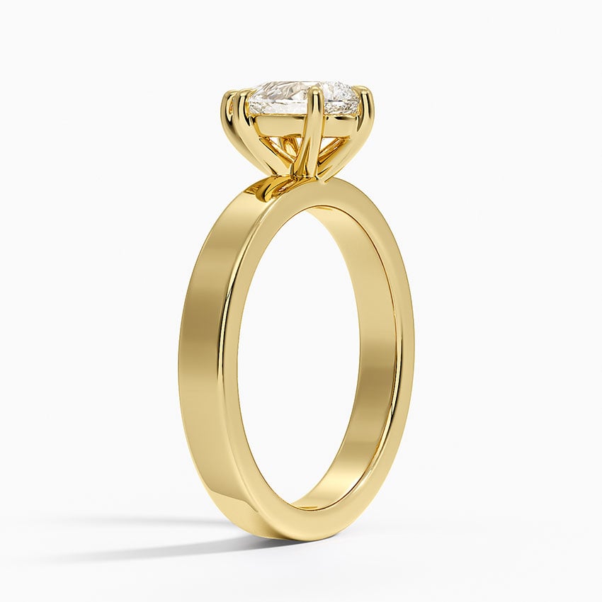 Peyton 3mm Solitaire Ring Yellow Gold 18k Pear Engagement Ring