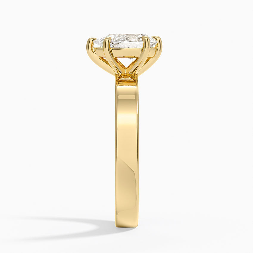 Peyton 3mm Solitaire Ring Yellow Gold 18k Pear Engagement Ring