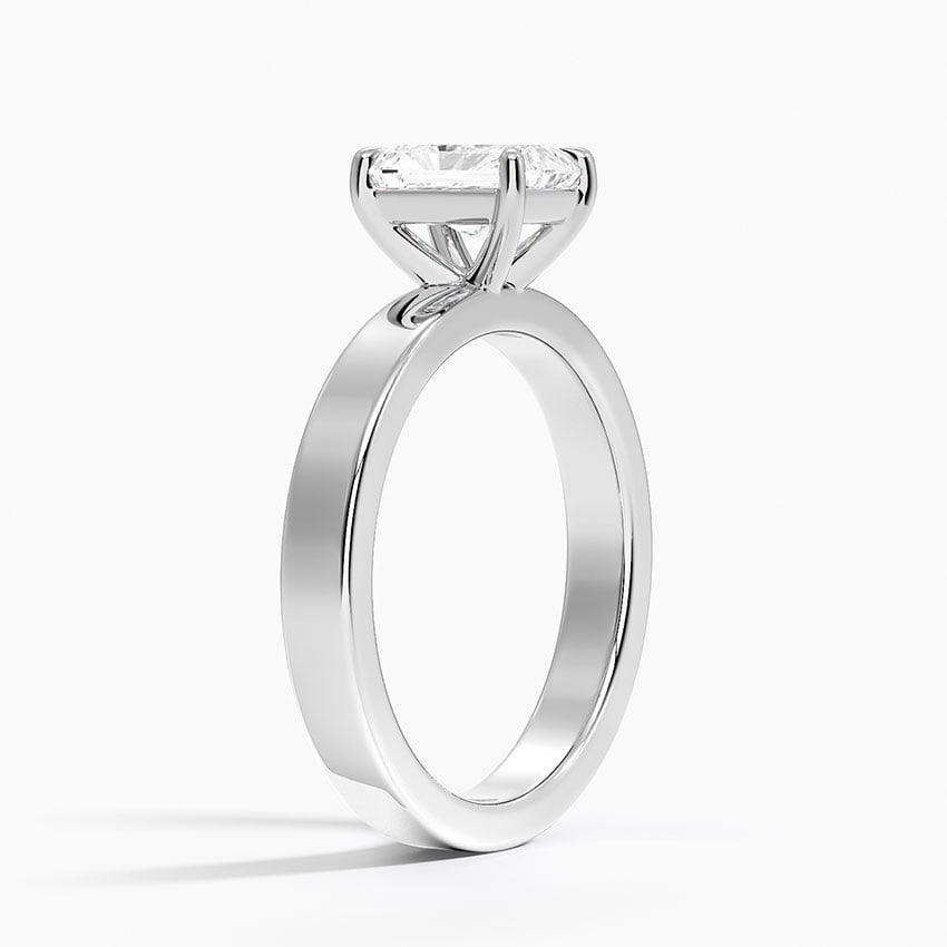 Peyton 3mm Solitaire Ring Platinum Radiant Engagement Ring