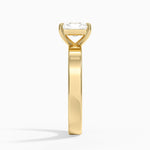 Peyton 3mm Solitaire Ring Yellow Gold 18k Radiant Engagement Ring