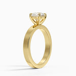Peyton 3mm Solitaire Ring Yellow Gold 18k Round Engagement Ring