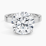 Peyton 3mm Solitaire Ring Platinum Round Engagement Ring