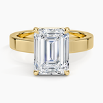 Peyton 3mm Solitaire Ring Yellow Gold 18k Emerald Engagement Ring