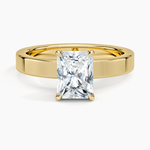Peyton 3mm Solitaire Ring Yellow Gold 18k Radiant Engagement Ring