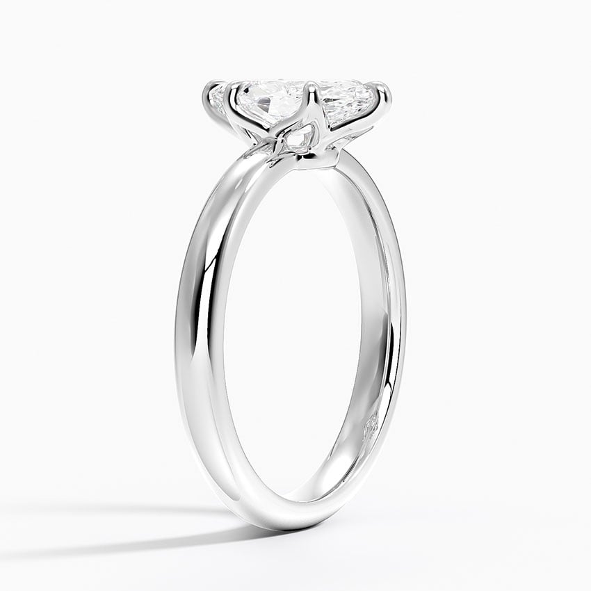 Esme 2.5mm Solitaire Ring Platinum Marquise Engagement Ring