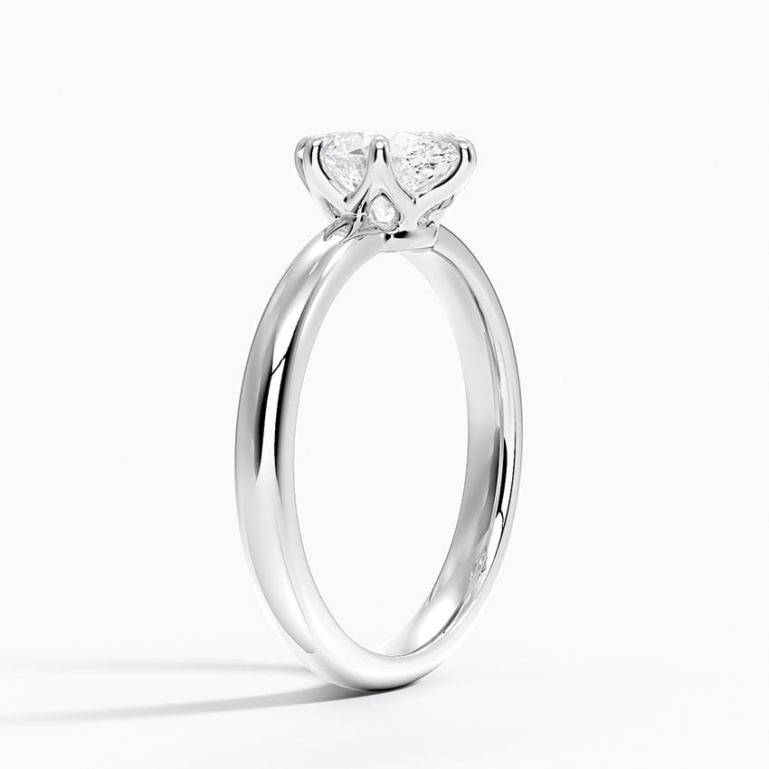 Esme 2.5mm Solitaire Ring Platinum Oval Engagement Ring