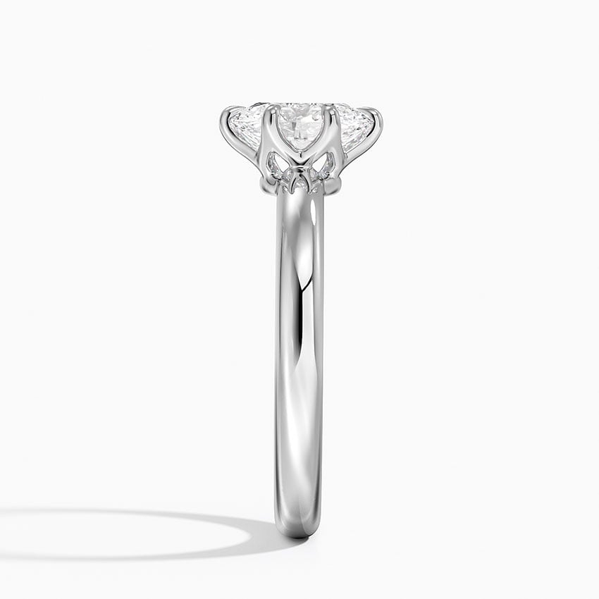 Esme 2.5mm Solitaire Ring Platinum Oval Engagement Ring