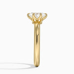 Esme 2.5mm Solitaire Ring Yellow Gold 18k Oval Engagement Ring