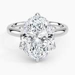 Esme 2.5mm Solitaire Ring Platinum Oval Engagement Ring