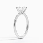 Six-Prong Petite Comfort Fit 1.5mm Solitaire Ring Platinum Princess Engagement Ring