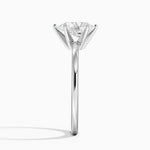 Six-Prong Petite Comfort Fit 1.5mm Solitaire Ring Platinum Princess Engagement Ring