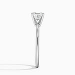 Four-Prong Comfort Fit 1.5mm Ring Platinum Asscher Engagement Ring