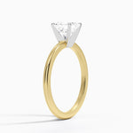 Four-Prong Comfort Fit 1.5mm Ring Yellow Gold 18k Asscher Engagement Ring