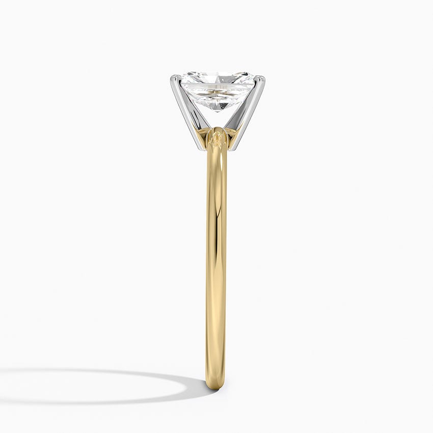 Four-Prong Comfort Fit 1.5mm Ring Yellow Gold 18k Radiant Engagement Ring