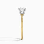 Four-Prong Comfort Fit 1.5mm Ring Yellow Gold 18k Round Engagement Ring