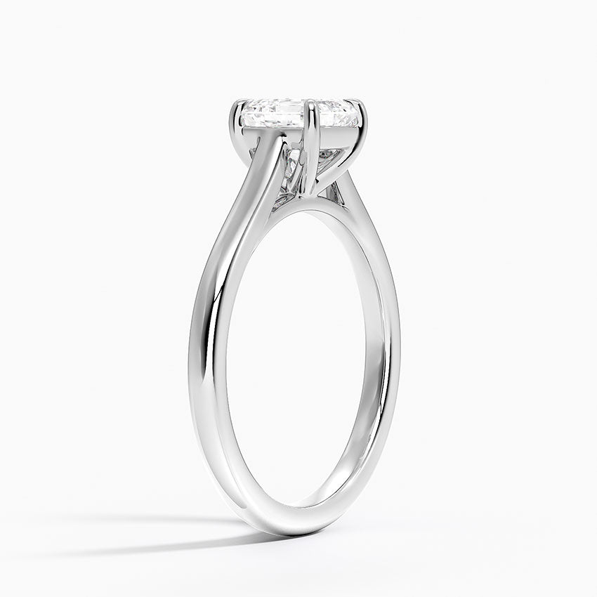 2mm Provence Solitaire Ring Platinum Asscher Engagement Ring
