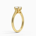 2mm Provence Solitaire Ring Yellow Gold 18k Cushion Engagement Ring