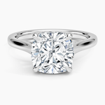 2mm Provence Solitaire Ring Platinum Cushion Engagement Ring