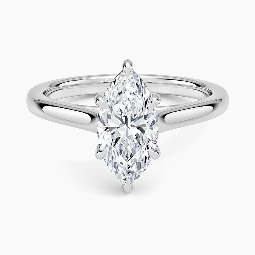 2mm Provence Solitaire Ring Platinum Marquise Engagement Ring