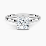2mm Provence Solitaire Ring Platinum Princess Engagement Ring
