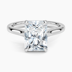 2mm Provence Solitaire Ring Platinum Radiant Engagement Ring
