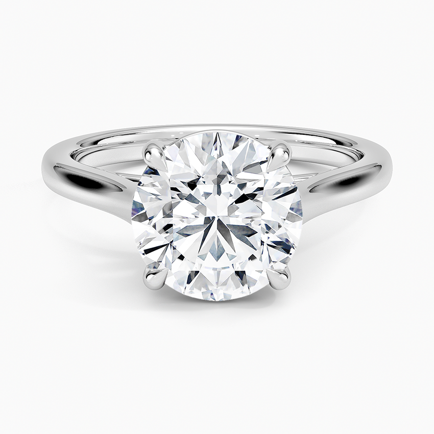2mm Provence Solitaire Ring Platinum Round Engagement Ring
