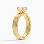 Peyton 4mm Solitaire Ring Yellow Gold 18k Asscher Engagement Ring