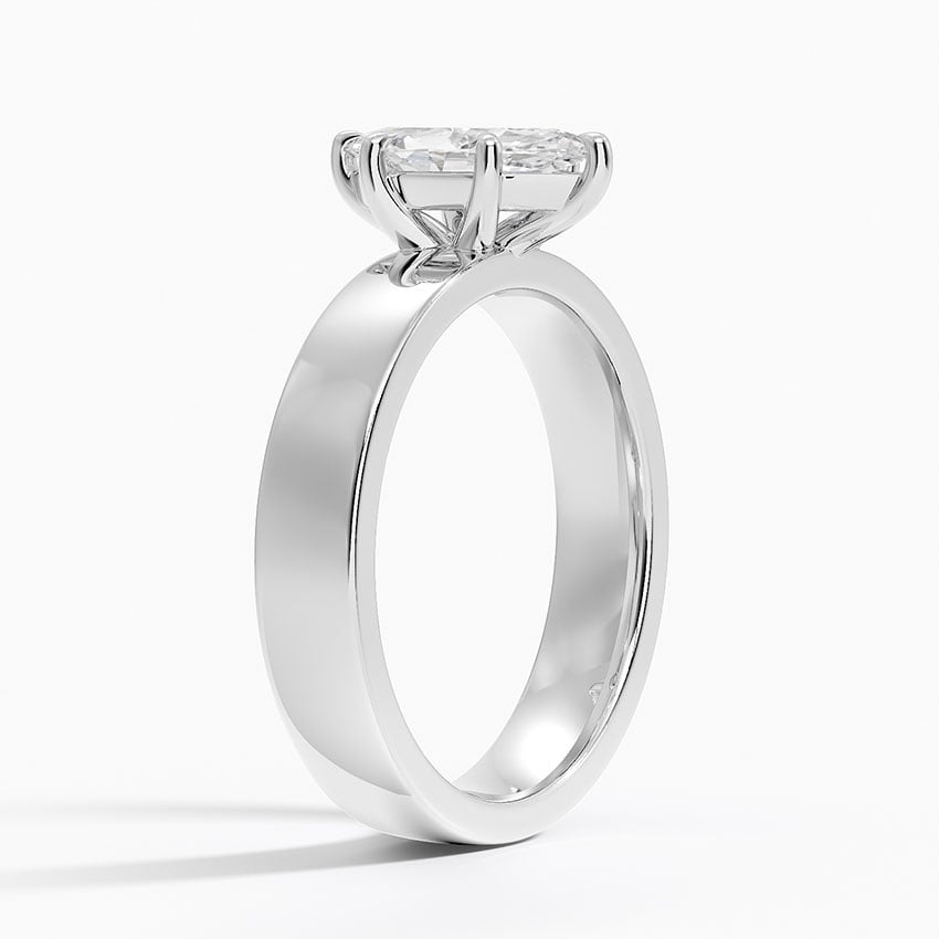 Peyton 4mm Solitaire Ring Platinum Marquise Engagement Ring