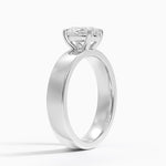 Peyton 4mm Solitaire Ring Platinum Oval Engagement Ring