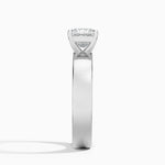 Peyton 4mm Solitaire Ring Platinum Princess Engagement Ring