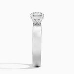 Peyton 4mm Solitaire Ring Platinum Round Engagement Ring