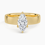 Peyton 4mm Solitaire Ring Yellow Gold 18k Marquise Engagement Ring