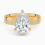 Peyton 4mm Solitaire Ring Yellow Gold 18k Pear Engagement Ring