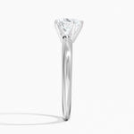 Classic Six-Prong Solitaire Ring Platinum Heart Engagement Ring