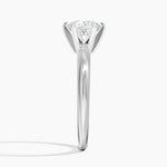 Classic Six-Prong Solitaire Ring Platinum Round Engagement Ring